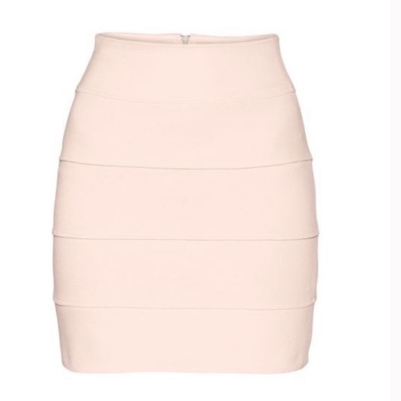 Aritzia Dresses & Skirts - Aritzia Talula Tan Cream Bandage Gina Mini Skirt